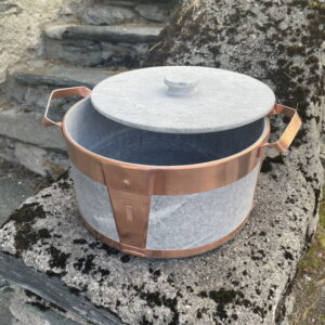 Pentola in pietra ollare - Diametro 33cm - Doppi manici