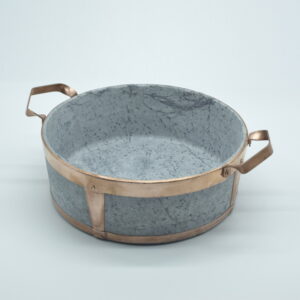 Pentola in pietra ollare - Diametro 28cm - Doppi manici