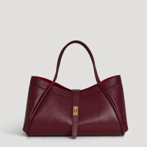 Mayfair Tasche aus burgunderrotem Togo-Leder